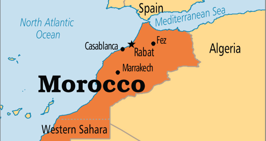 Mapa Marrocos